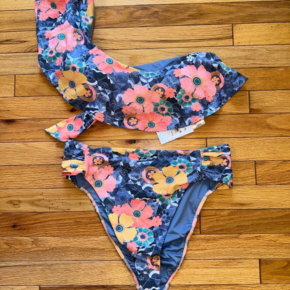 O’Niel Mission Beach one shoulder top & Long Beach high waist Cheeky size XXL - Picture 8 of 14